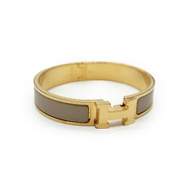 Hermès Clic Clac H Bracelet Marron Glace PM