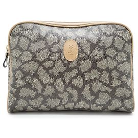 Yves Saint Laurent Clutch Vintage YSL Estampa de Girafa
