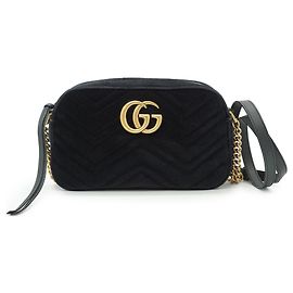 Gucci Borsa a tracolla Camera GG Marmont in velluto