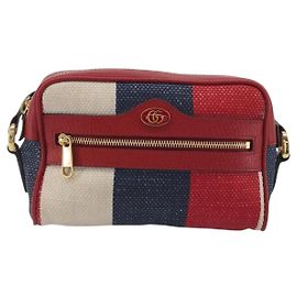 Gucci Ophidia Striped Canvas Mini