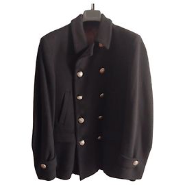 Autre Marque Blazer doppiopetto in lana nera