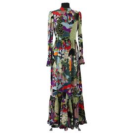 Autre Marque Vestido de seda roxo La DoubleJ