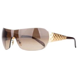Óculos de Sol Prada 2000s ‘SPR60I’ com Strass e Máscara Shield
