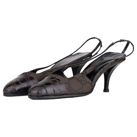 Gucci by Tom Ford SS98 Square Toe Crystal Slingback Pump Heels