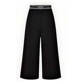Loewe Black Wide-Leg Wool Trousers