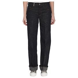 Vaqueros Burberry de denim índigo de pierna recta