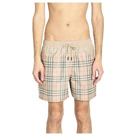 Calções de banho Burberry Check bege