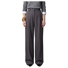 Sutton New York Pantalon en toile légèrement extensible gris anthracite