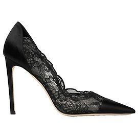Jimmy Choo Brigitte 100 pumps in lace and satin