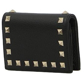 Cartera Valentino Garavani Rockstud en piel granulada negra