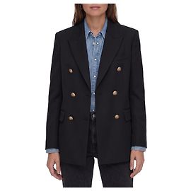 Golden Goose Blazer trespassado em gabardine de lã