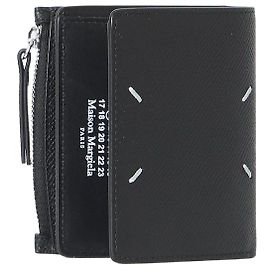 Cartera Maison Martin Margiela Four Stitches en piel negra