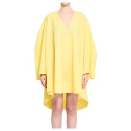 Abito midi Paysan Jacquemus giallo in cotone