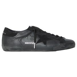 Zapatillas Golden Goose Super Star de cuero negro