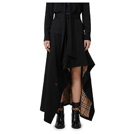 Burberry Asymmetrischer Midi-Trench-Rock