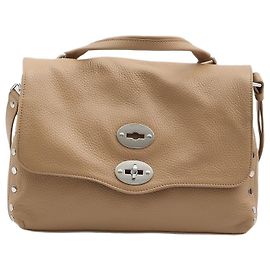 Bolso Zanellato Postina Daily S de piel beige