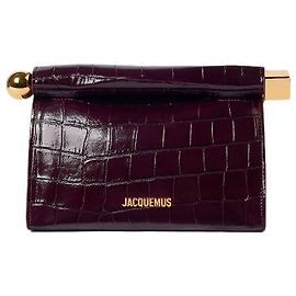 Jacquemus Bolsa Rond Carré borgonha escuro