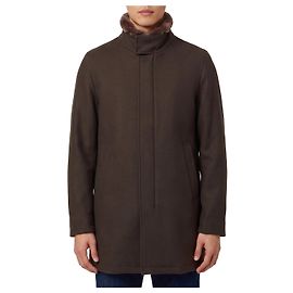 Cappotto Herno marrone in lana e poliammide