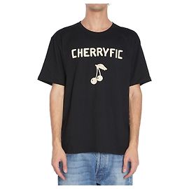 Valentino Garavani Cherryfic Baumwoll T-Shirt Schwarz