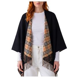 Burberry Reversible Check wool cape
