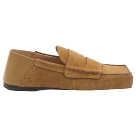 Mocassini Jacquemus Carré beige in pelle