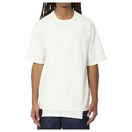 T-shirt bianca Maison Martin Margiela in jersey di cotone a doppio strato