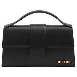 Bolsa Jacquemus Le Grand Bambino em couro preto