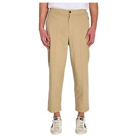 Pantaloni Barena Ameo Pavion beige in cotone