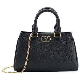 Valentino Garavani Mini mala VLogo Signature em pele de vitelo granulada