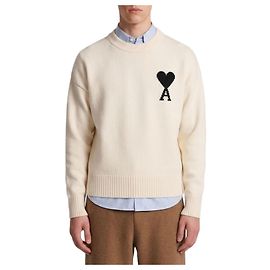 Ami Paris Ami de Coeur Rundhals-Pullover