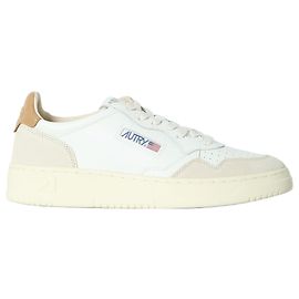 Sneakers Autry Medalist in pelle bianca e beige