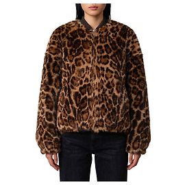 Arma Bomber reversível com estampado animal
