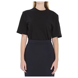 Moncler EE72 T-Shirt aus schwarzer Baumwolle