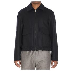 Barena Magan Caramal jacket black wool