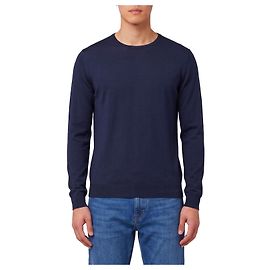 John Smedley Pull à col rond Lundy en midnight