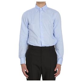 Borriello Vomero Hemd aus hellblauem Oxford-Baumwollstoff