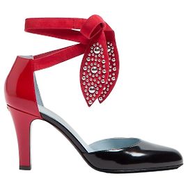 Valentino Garavani Foliefoliage Pumps aus Leder schwarz