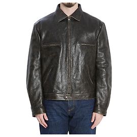 Dolce & Gabbana Aged-effect leather jacket