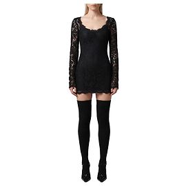 Dolce & Gabbana Vestido curto em renda cordonnet