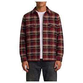Guest in Residence Carmine Combo brown cashmere plaid sweater shirt