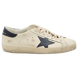 Zapatillas Golden Goose Super Star en piel beige