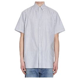 Camicia Valentino Garavani a righe in cotone azzurro