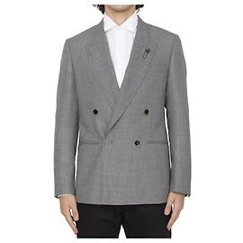 Lardini Giacca in lana a doppio petto