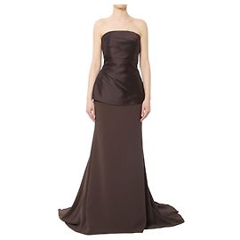 Vestido maxi Alia Solace London marrón