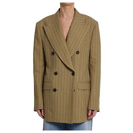 Dolce & Gabbana Casaco de linho trespassado