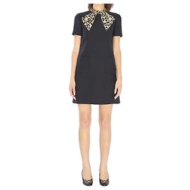 Valentino Garavani Vestido com laço em crepe couture