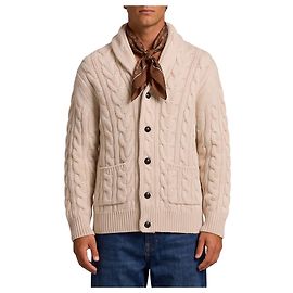 Ballantyne Cardigan en laine tressée