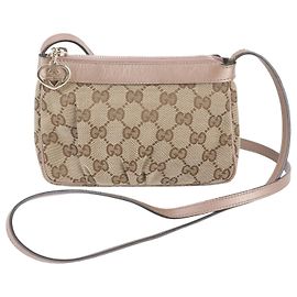 Gucci GG Canvas Lovely Heart Crossbody Bag