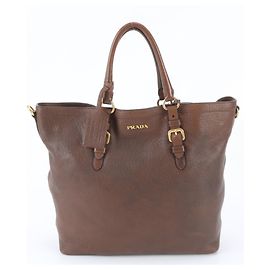 Prada Vitello Daino Leather Tote Bag