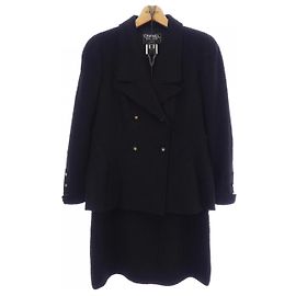 Completo Chanel Nero in Tessuto Taglia 46
